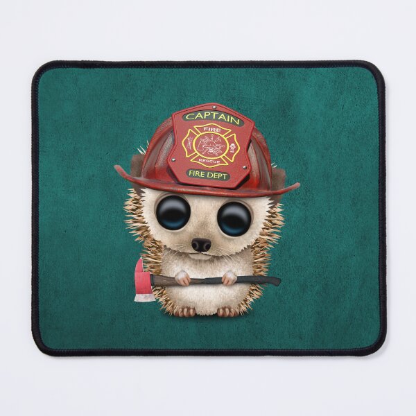 Item preview, Cute Baby Hedgehog Firefighter designed and sold by JeffBartels.