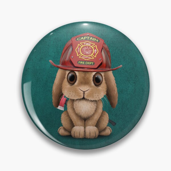 Item preview, Cute Baby Bunny Firefighter designed and sold by JeffBartels.