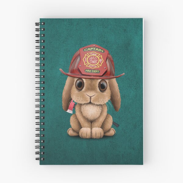 Item preview, Cute Baby Bunny Firefighter designed and sold by JeffBartels.