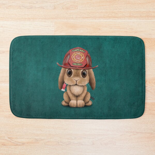 Item preview, Cute Baby Bunny Firefighter designed and sold by JeffBartels.