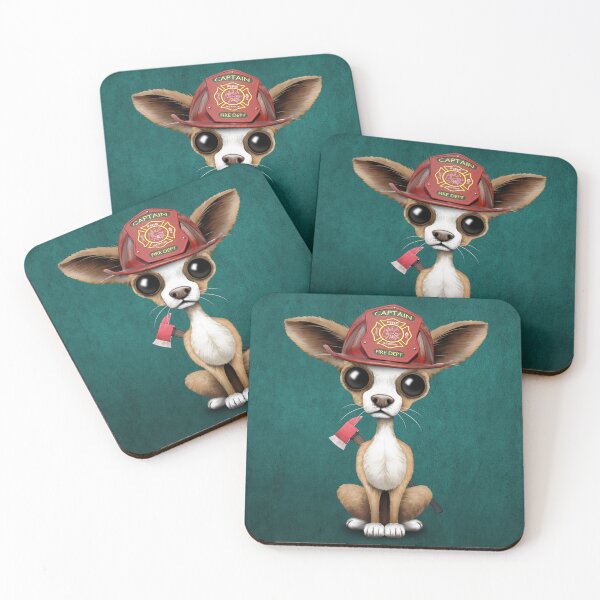 Item preview, Cute Chihuahua Puppy Firefighter designed and sold by JeffBartels.
