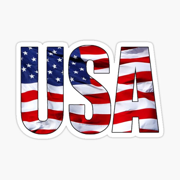 Item preview, United States of America on American Flag designed and sold by AnnabelsBelongs.