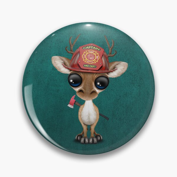 Item preview, Cute Baby Deer Firefighter designed and sold by JeffBartels.