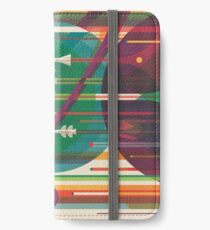 Retro Space Poster - Die große Tour iPhone Flip-Case/Hülle/Klebefolie