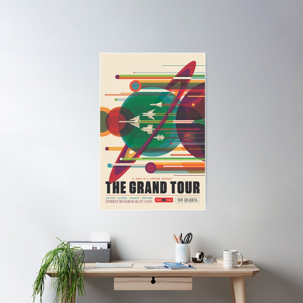 Retro Space Poster - The Grand Tour Poster