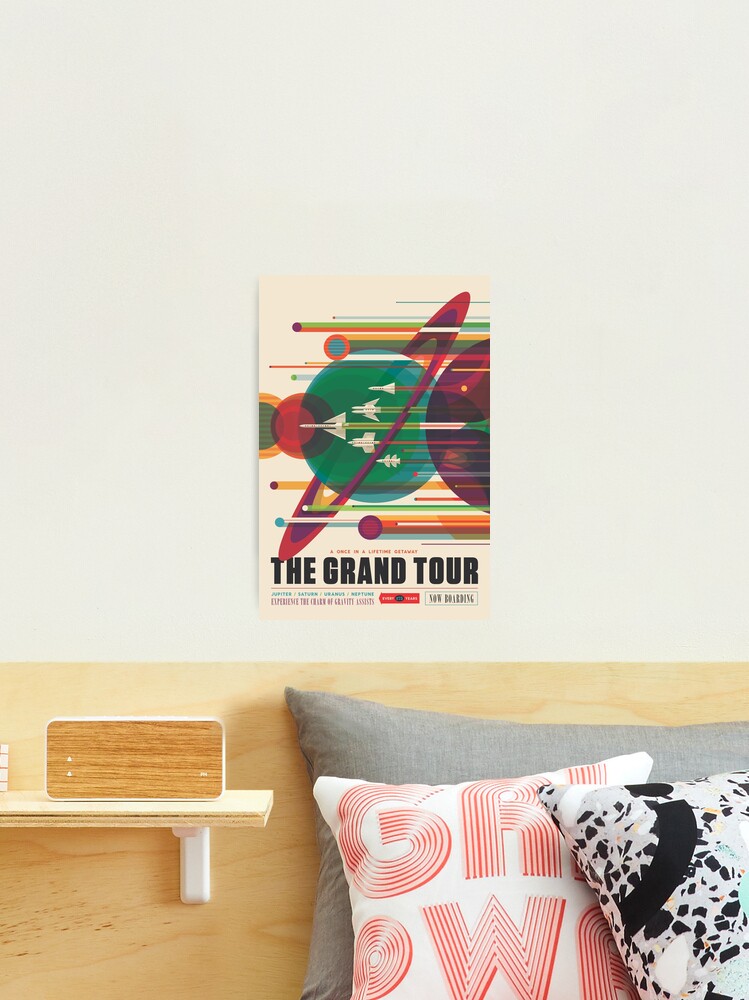 Thumbnail 2 of 3, Photographic Print, Retro Space Poster - The Grand Tour designed and sold by whitneykayc.