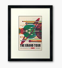 Retro Space Poster - The Grand Tour Framed Print