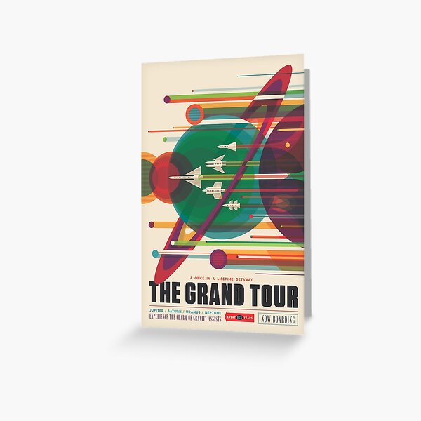 Item preview, Retro Space Poster - The Grand Tour designed and sold by whitneykayc.