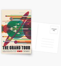 Retro Space Poster - Die große Tour Postkarten