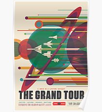 Retro Space Poster - The Grand Tour Poster