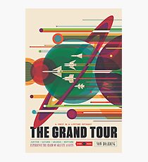 Retro Space Poster - The Grand Tour Photographic Print