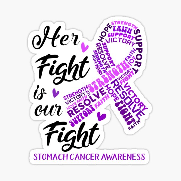 Cancer Awareness Fight Cancer Ribbon' Sticker