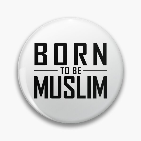 Item preview, born to be muslim islamic art quotes designed and sold by EfenDesign.