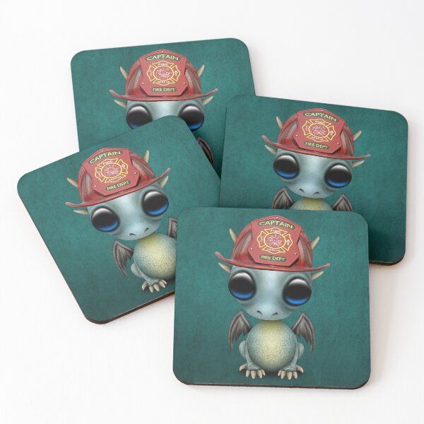 Item preview, Cute Baby Dragon Firefighter designed and sold by JeffBartels.