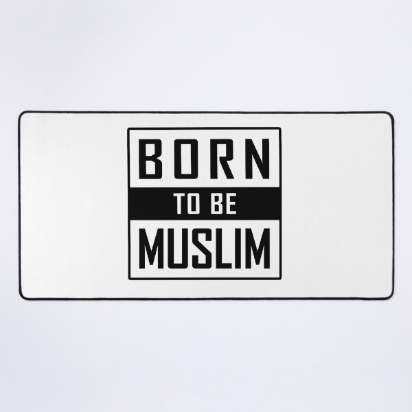 Item preview, born to be muslim islamic art quotes 2 designed and sold by EfenDesign.