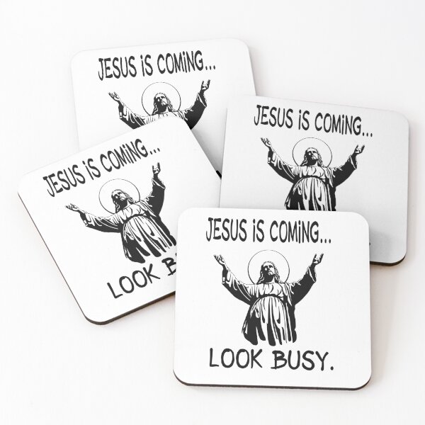 Item preview, Jesus is Coming. Look Busy. designed and sold by ArtWithHearts11.