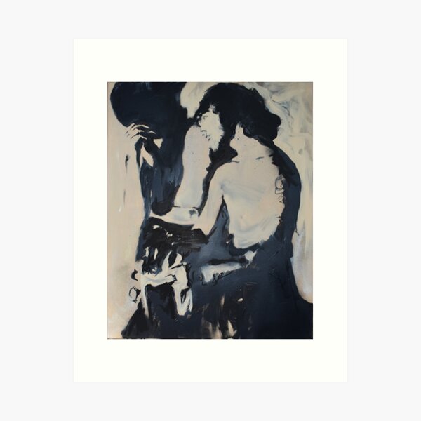 Aperçu de l'œuvre Kissin Cowboys créée et vendue par MercyVavra.