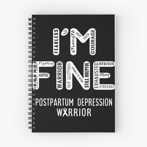 Item preview, Postpartum Depression Warrior - I Am FINE, Support Postpartum Depression Warrior Support Gifts designed and sold by RidnerStore.