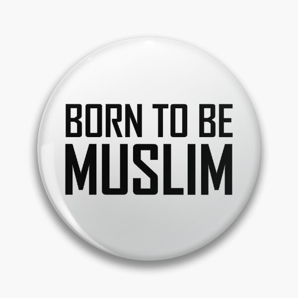 Item preview, born to be muslim islamic art quotes 3 designed and sold by EfenDesign.