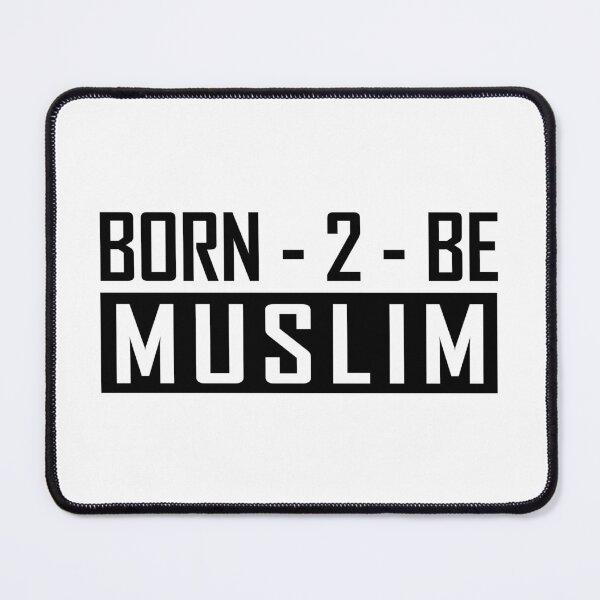 Item preview, born to be muslim islamic art quotes 4 designed and sold by EfenDesign.