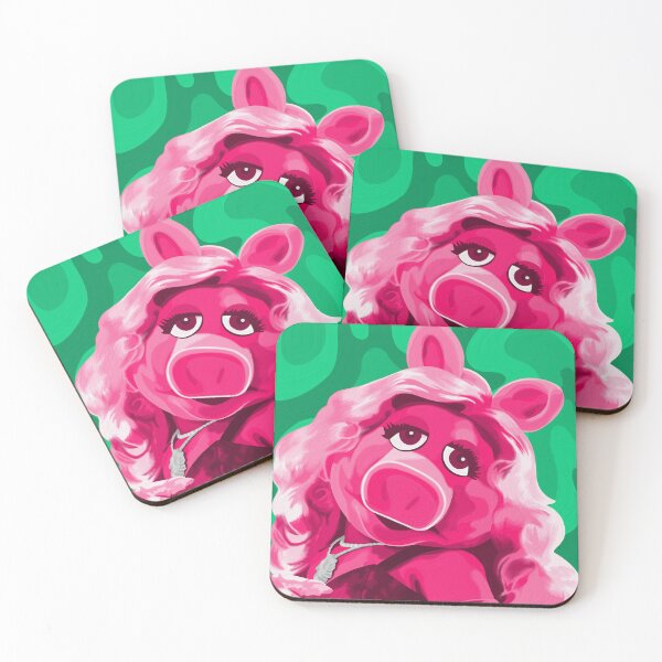 Item preview, Miss Piggy Portrait Painting (version 1/2 - with background) designed and sold by Jessiwins19.