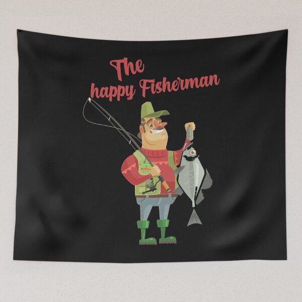 Item preview, The Happy Fisherman  Essential T-Shirt designed and sold by Fado Store.