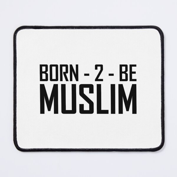 Item preview, born to be muslim islamic art quotes 5 designed and sold by EfenDesign.
