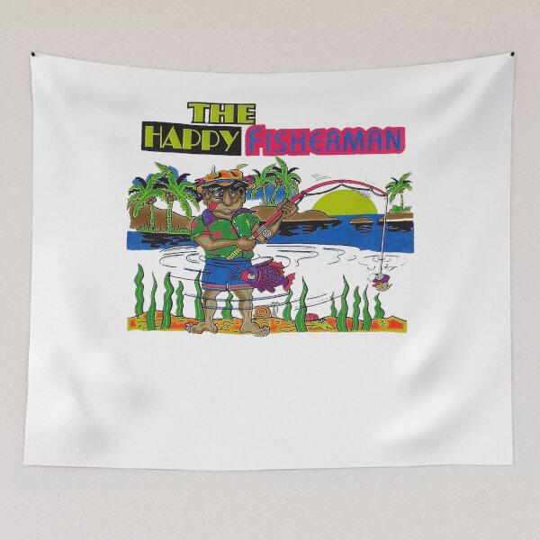 Item preview, The Happy Fisherman Essential T-Shirt designed and sold by Fado Store.