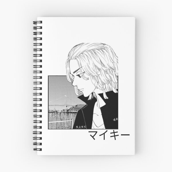 Item preview, Mikey manga panel notebook  designed and sold by AnimeShopee.