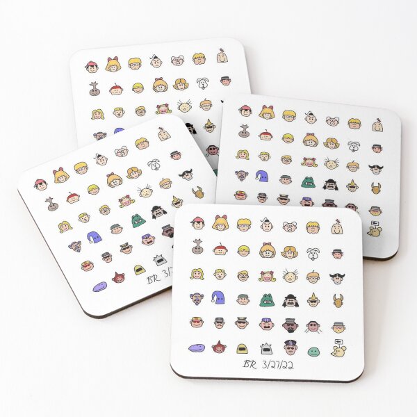 Item preview, Mother 2/EarthBound Headshots #1 designed and sold by SuperYoshiFan02.