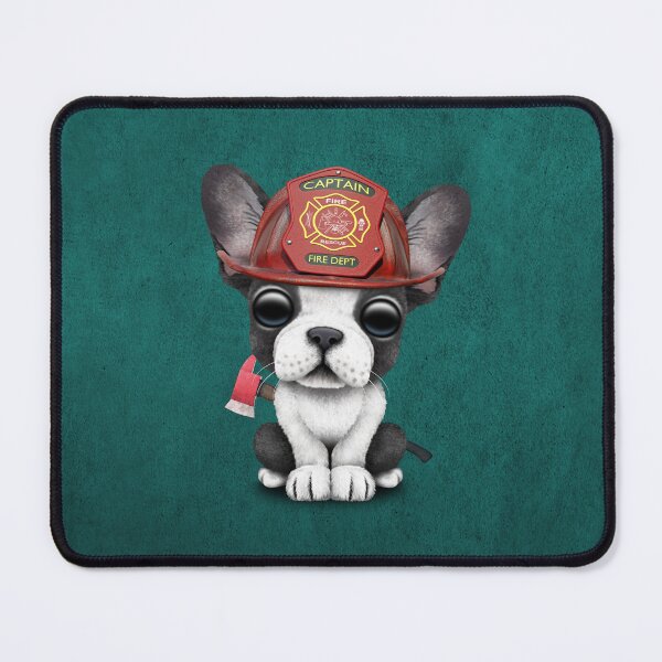 Item preview, Cute French Bulldog Puppy Firefighter designed and sold by JeffBartels.