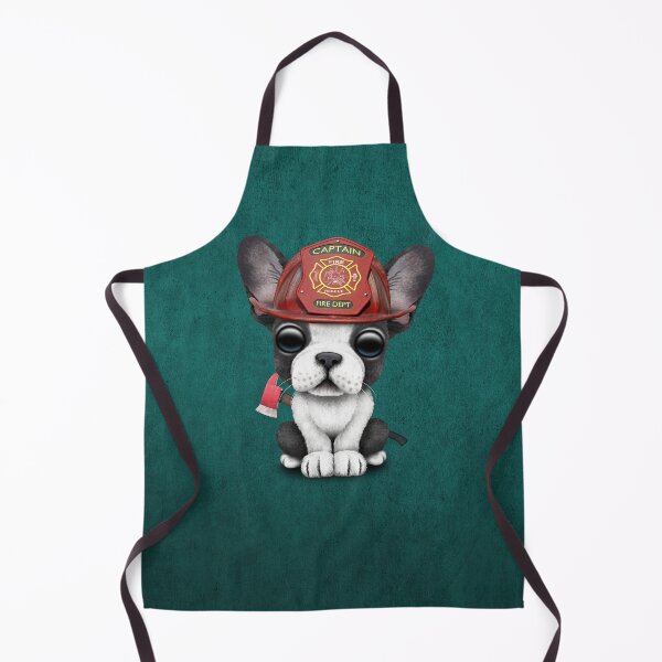 Item preview, Cute French Bulldog Puppy Firefighter designed and sold by JeffBartels.