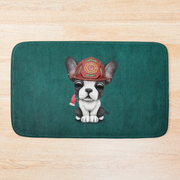 Item preview, Cute French Bulldog Puppy Firefighter designed and sold by JeffBartels.