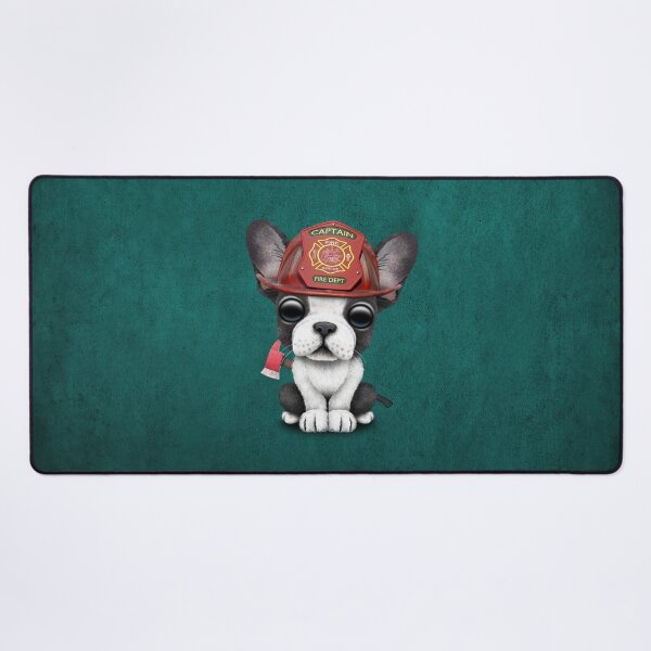 Item preview, Cute French Bulldog Puppy Firefighter designed and sold by JeffBartels.