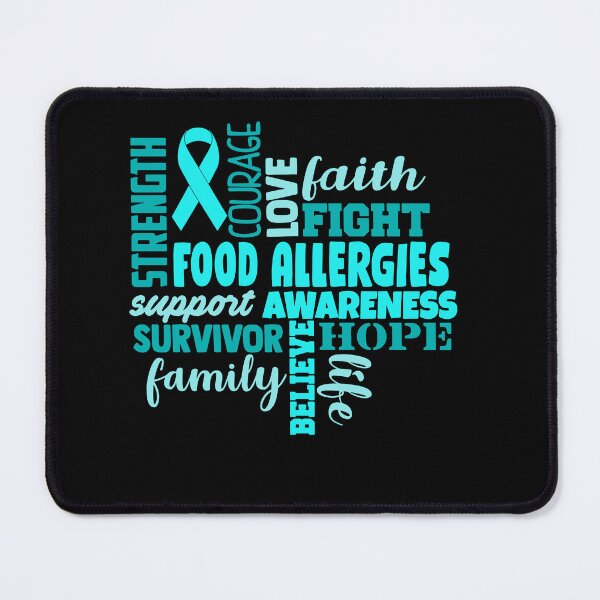 Item preview, Food Allergies Awareness - Strength Courage Faith Hope Love Fight Support Survivor Family Life Believe designed and sold by Hilten.