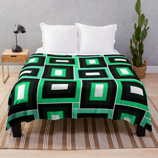 Item preview, Mid-Century Modern Lime And Seafoam Green Rectangles Pattern designed and sold by DEC02.