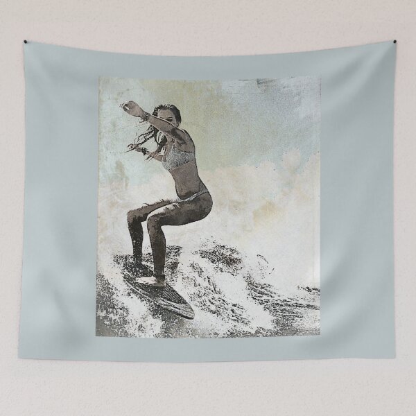 Item preview, Surfer girl designed and sold by gotucoveredart.