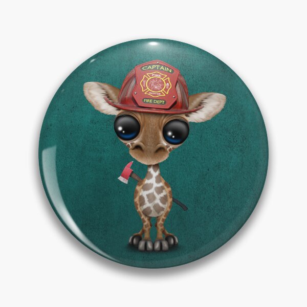 Item preview, Cute Baby Giraffe Firefighter designed and sold by JeffBartels.
