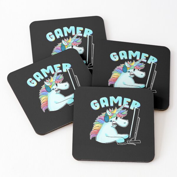 Item preview, Unicorn Gamer Funny gamming  designed and sold by SusanaDesigns.