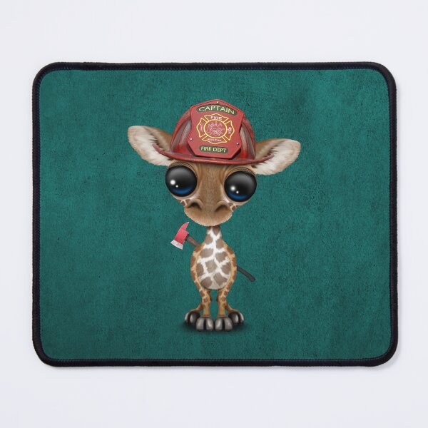 Item preview, Cute Baby Giraffe Firefighter designed and sold by JeffBartels.