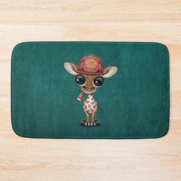 Item preview, Cute Baby Giraffe Firefighter designed and sold by JeffBartels.