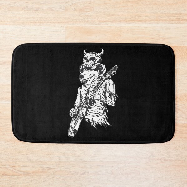 Item preview, Wolf Skeleton Guitarist Guitar e-guitar rock  designed and sold by EricaPerez2306.