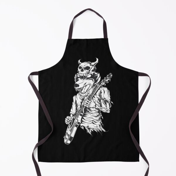 Item preview, Wolf Skeleton Guitarist Guitar e-guitar rock designed and sold by EricaPerez2306.