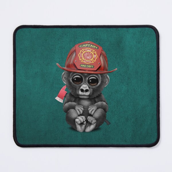 Item preview, Cute Baby Gorilla Firefighter designed and sold by JeffBartels.