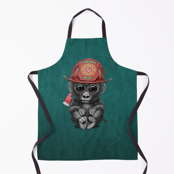 Item preview, Cute Baby Gorilla Firefighter designed and sold by JeffBartels.