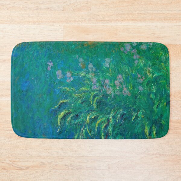 Item preview, Irises Claude Monet French Impressionist Emerald Greens Blues designed and sold by Jaydee001.