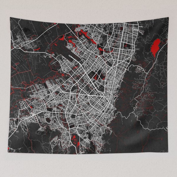 Item preview, Bogota City Map of Colombia - Oriental designed and sold by deMAP.