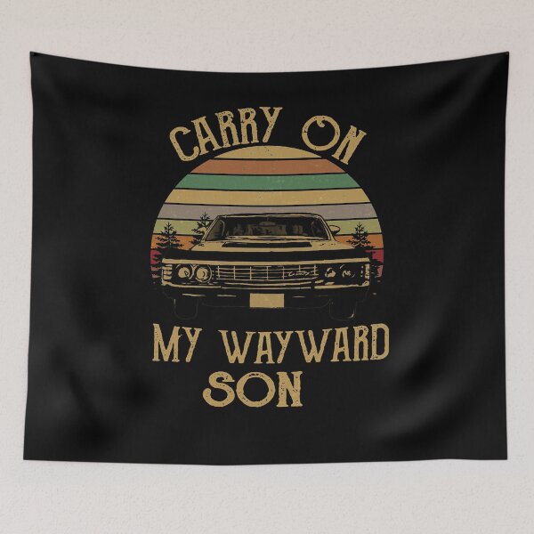 Item preview, Carry On Wayward Son sunset vintage retro classic designed and sold by bijaldemeatrice.