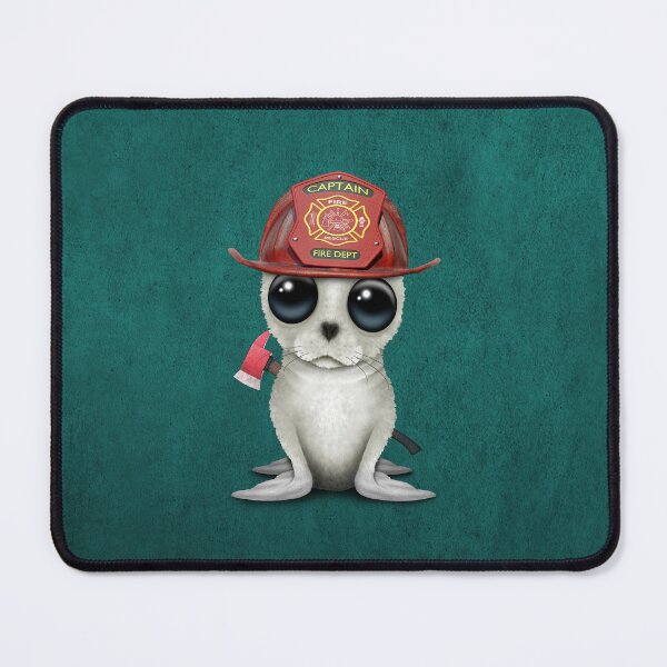 Item preview, Cute Baby Harp Seal Firefighter designed and sold by JeffBartels.
