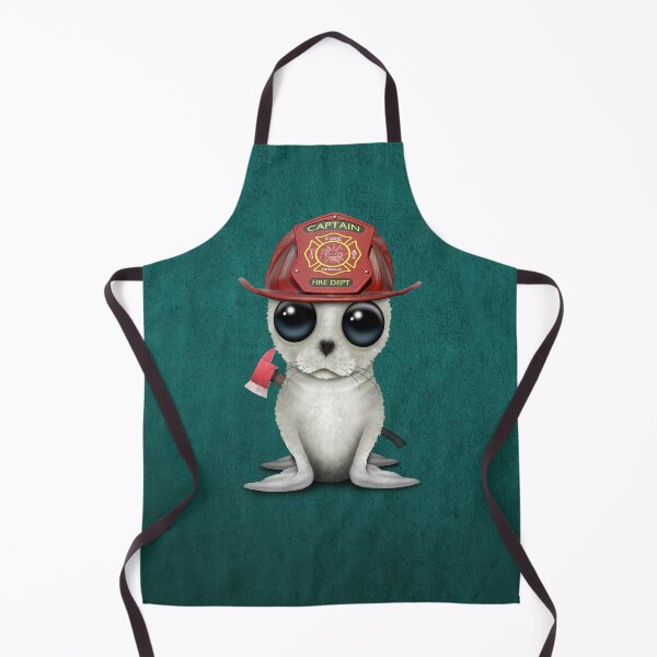 Item preview, Cute Baby Harp Seal Firefighter designed and sold by JeffBartels.